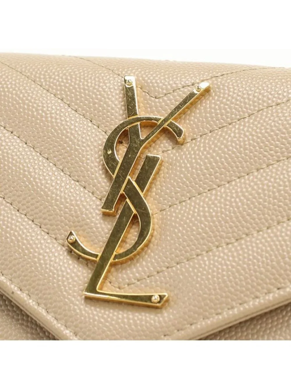 Saint Laurent Large Flap Wallet Cassandra Bifold Leather - Picture 5 of 7